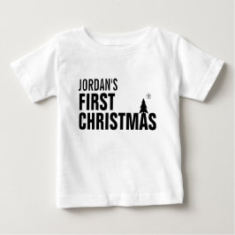 ベビー初めてのクリスマスベビーTシャツ ベビーTシャツ