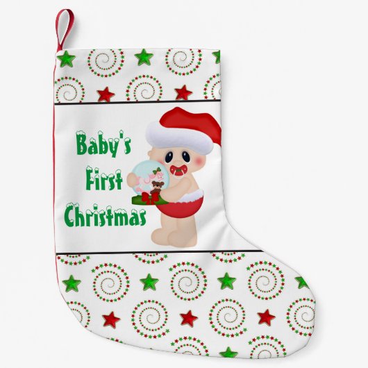 ベビー初めてのクリスマスホリデーストッキング スモールクリスマスストッキング (正面)