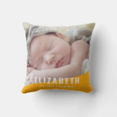 ベビー初めてのクリスマスモダンシック写真年 クッション (裏面)