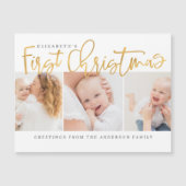 ベビー初めてのクリスマスモダンシンプルシック写真 (正面)
