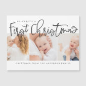 ベビー初めてのクリスマスモダンシンプルシック写真 (正面)