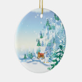 ベビー初めてのクリスマスヤギオーナメント セラミックオーナメント (右)