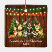 ベビー初めてのクリスマスライトフォレストアニマルズ セラミックオーナメント (裏面)