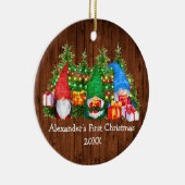 ベビー初めてのクリスマスライト格言 素朴 セラミックオーナメント (右)