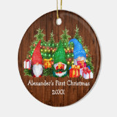 ベビー初めてのクリスマスライト格言 素朴 セラミックオーナメント (左)