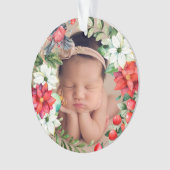 ベビー初めてのクリスマスリースアクリルオーナメント オーナメント (正面)