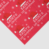 ベビー初めてのクリスマスレッドサンタハットスノーフレーク 薄葉紙 (詳細)