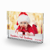 ベビー初めてのクリスマスレッドスクリプト フォトブロック (右)