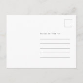 ベビー初めてのクリスマス写真の誕生発表 シーズンポストカード (裏面)