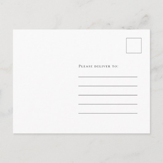 ベビー初めてのクリスマス写真の誕生発表 シーズンポストカード (裏面)