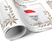 ベビー初めてのクリスマス写真ポートレートギフト包装 ラッピングペーパー (ロールコーナー)