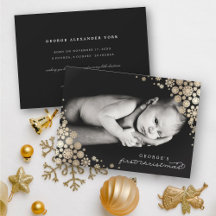 ベビー初めてのクリスマス冬の雪片フォト誕生