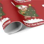 ベビー初めてのクリスマス包装紙 ラッピングペーパー (ロールコーナー)