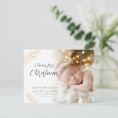 ベビー初めてのクリスマス書道離れの写真写真 シーズンポストカード (スタンド正面)