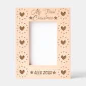 ベビー初めてのクリスマス書道 レーザー彫刻フレーム (正面)