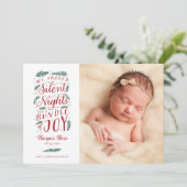 ベビー初めてのクリスマス生誕発表休暇 シーズンカード (スタンド正面)