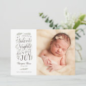 ベビー初めてのクリスマス誕生のお知らせ  シーズンカード (スタンド正面)