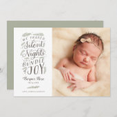 ベビー初めてのクリスマス誕生のお知らせ  シーズンカード (正面/裏面)