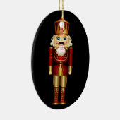 ベビー初めてのクリスマス金ゴールドくるみ割り セラミックオーナメント (右)