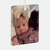 ベビー初めてのクリスマス金属オーナメント メタルオーナメント (正面右)