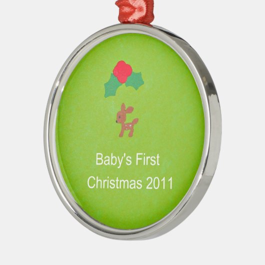ベビー初めてのクリスマス2011 メタルオーナメント (左)