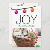 ベビー初めてのクリスマス2021歓喜の誕生のお知らせ シーズンカード (正面/裏面)