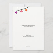 ベビー初めてのクリスマス2021歓喜の誕生のお知らせ シーズンカード (裏面)