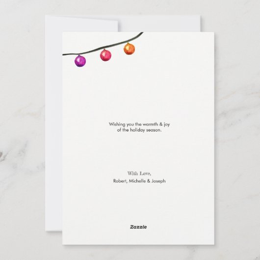 ベビー初めてのクリスマス2021歓喜の誕生のお知らせ シーズンカード (裏面)