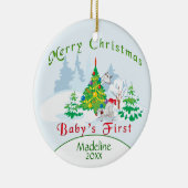 ベビー初めてのクリスマス20xxオーナメント セラミックオーナメント (右)