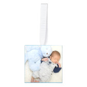 ベビー初めてのクリスマス5枚Keepsake キューブオーナメント (正面)