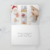 ベビー初めてのクリスマス6フォトホリデーカード シーズンカード (内部)