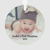 ベビー初めてのクリスマス オーナメント (裏面)