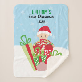 🎄ベビー初めてのクリスマス シェルパブランケット