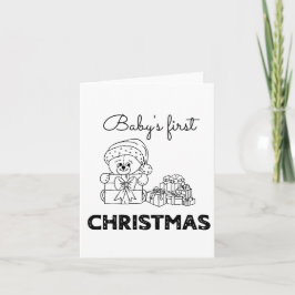 ベビー初めてのクリスマス シーズンカード