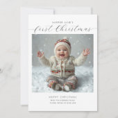 ベビー初めてのクリスマス シーズンカード (正面)