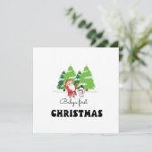 ベビー初めてのクリスマス シーズンカード (スタンド正面)