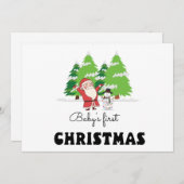 ベビー初めてのクリスマス シーズンカード (正面/裏面)