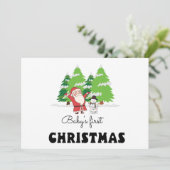 ベビー初めてのクリスマス シーズンカード (スタンド正面)