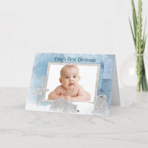 ベビー初めてのクリスマス シーズンカード