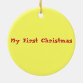 ベビー初めてのクリスマス セラミックオーナメント (裏面)