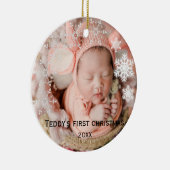 ベビー初めてのクリスマス セラミックオーナメント (右)