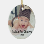 ベビー初めてのクリスマス セラミックオーナメント (右)