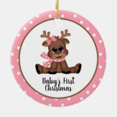 ベビー初めてのクリスマス セラミックオーナメント (裏面)