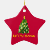ベビー初めてのクリスマス セラミックオーナメント (正面)