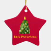 ベビー初めてのクリスマス セラミックオーナメント (裏面)