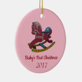 ベビー初めてのクリスマス セラミックオーナメント (右)