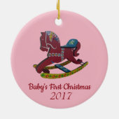 ベビー初めてのクリスマス セラミックオーナメント (裏面)