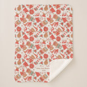 ベビー初めてのクリスマス パーソナライズされた シェルパブランケット (正面)