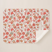 ベビー初めてのクリスマス パーソナライズされた シェルパブランケット (正面(横))