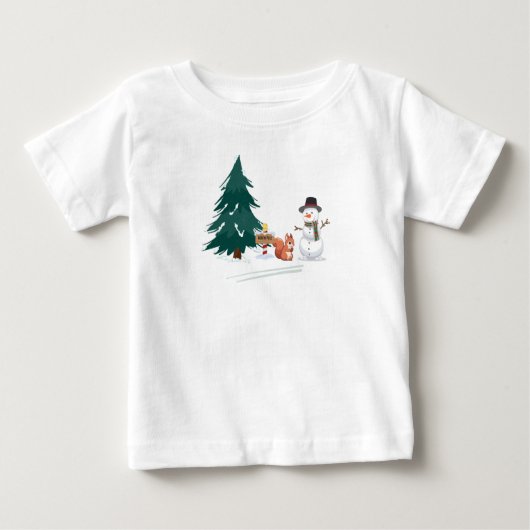 ベビー初めてのクリスマス ベビーTシャツ (正面)